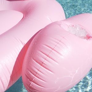 Custom *Brand New* Flamingo Float W/Ice chest